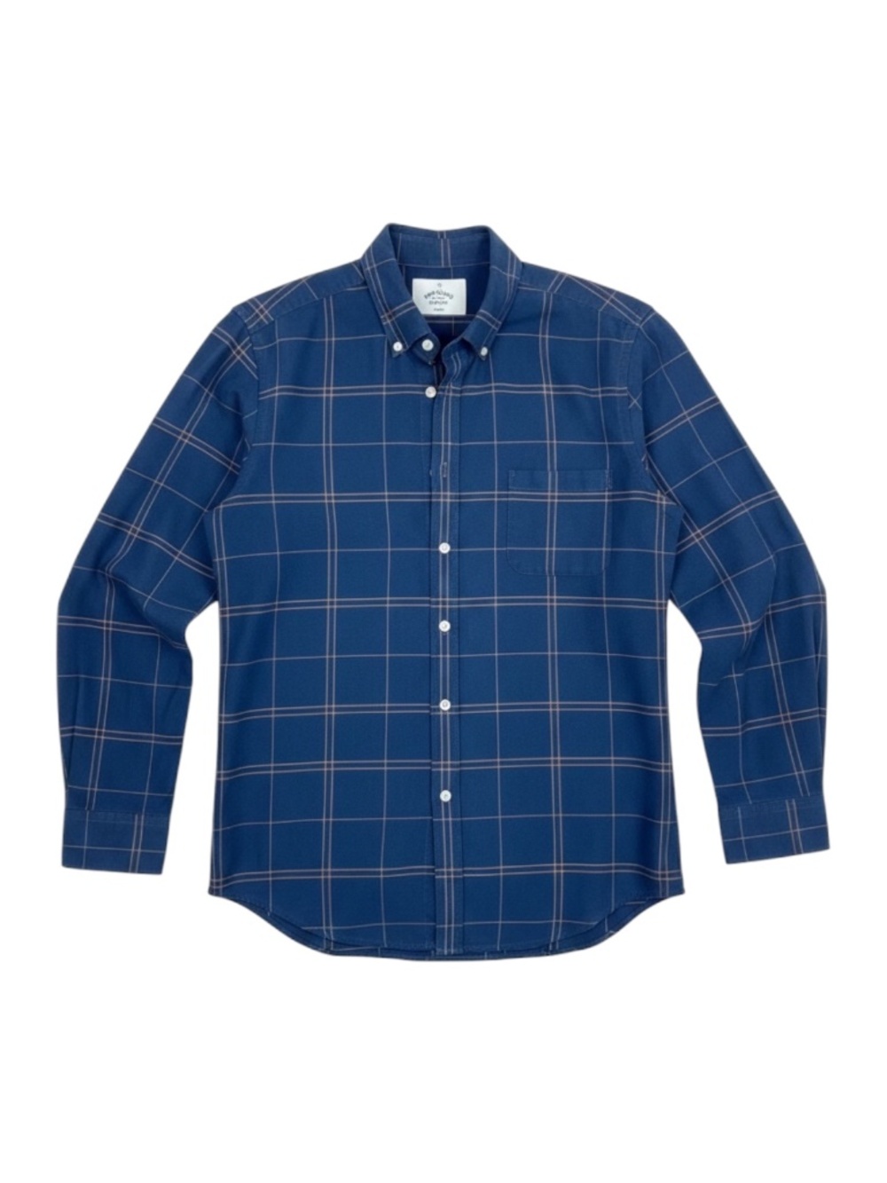 Portuguese Flannel Master Craftsmen Button-Down Shirt‎ Navy Men's Large